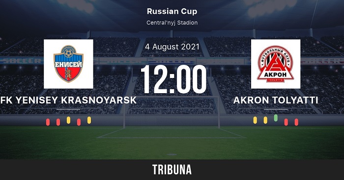 Video kết quả Yenisey 2-1 Akron, cup Nga