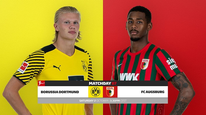 Video kết quả Dortmund 2-1 Augsburg, vòng 7 VĐQG Đức