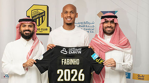 Fabinho gia nhập Al-Ittihad với giá 40 triệu bảng