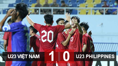 Kết quả U23 Việt Nam 1-0 U23 Philippines: U23 Việt Nam vào bán kết 