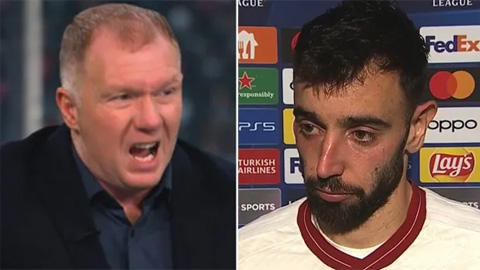 Scholes yêu cầu Bruno Fernandes 'chịu trách nhiệm' về trận hòa của MU