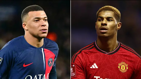 PSG tính câu kéo Rashford khỏi MU để thay Mbappe