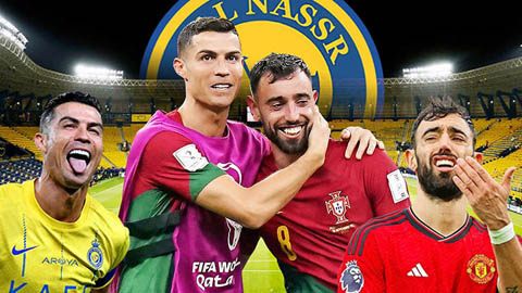 Ronaldo thúc giục Al Nassr chi đậm mua Bruno Fernandes