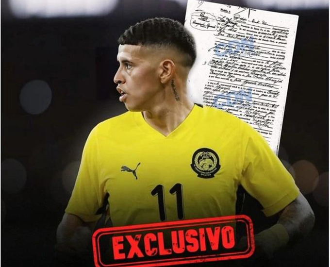 Báo Argentina vạch trần thêm một cầu thủ nhập tịch Malaysia