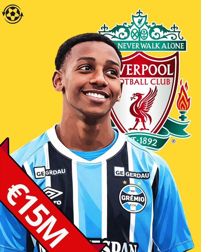 Liverpool đánh bại Real Madrid trong cuộc đua chiêu mộ 'Vinicius mới'