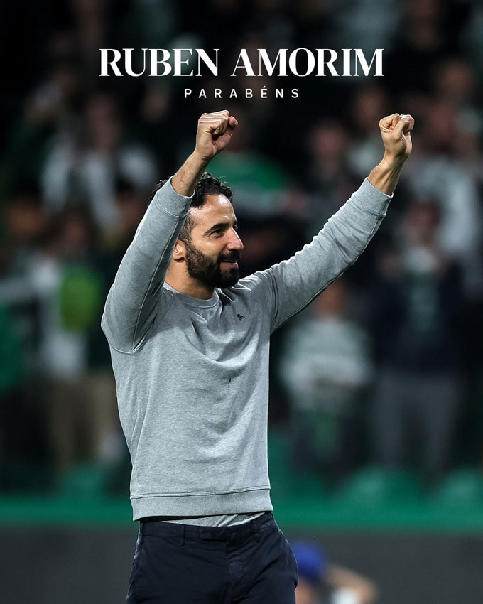 Sporting chúc mừng Ruben Amorim