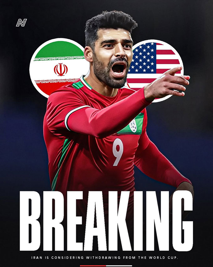 ĐT Iran có thể rút khỏi World Cup 2026, ứng viên thay thế lộ diện