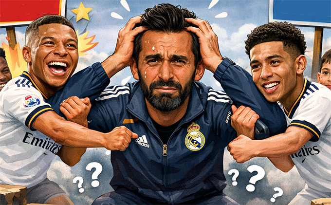 Kylian Mbappe và Jude Bellingham đưa HLV Arbeloa vào thế khó