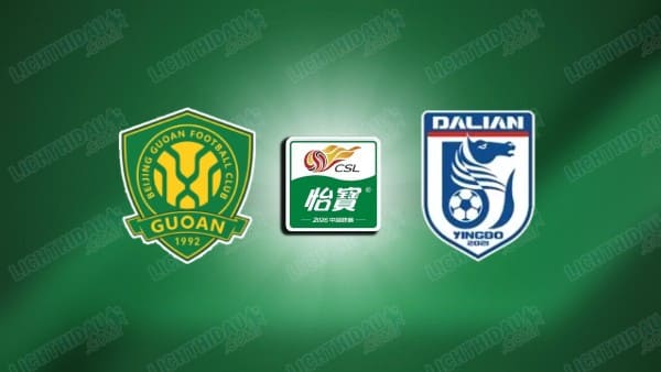NHẬN ĐỊNH BEIJING GUOAN VS DALIAN YOUNG BOY NGÀY 6/5