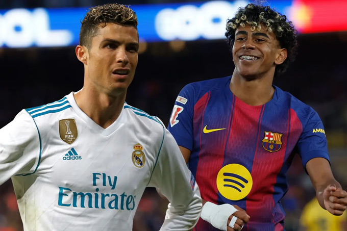 18 tuổi, Lamine Yamal đã vượt Ronaldo ở La Liga