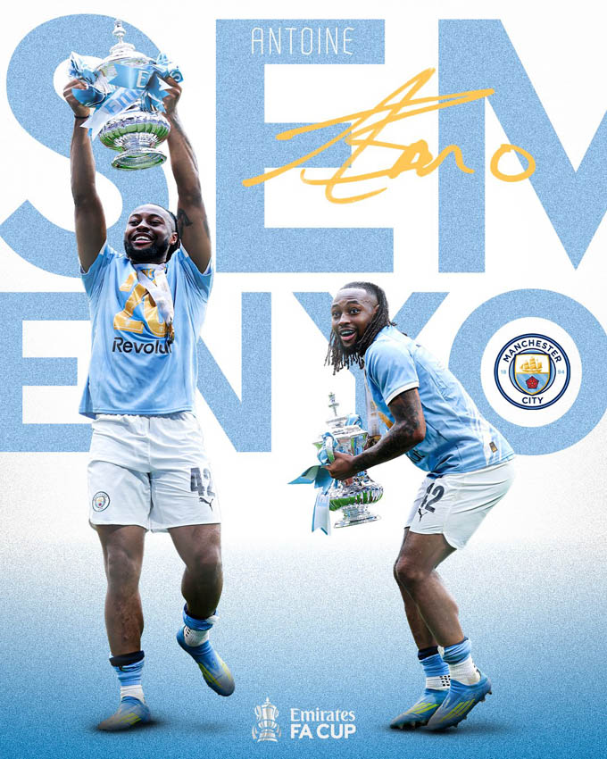 Semenyo: Từ cầu thủ nghiệp dư tới nhà vô địch FA Cup