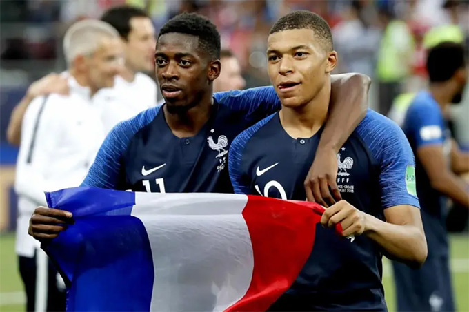 Dembele gây bão tại ĐT Pháp với tuyên bố 'hợp Olise hơn Mbappe'