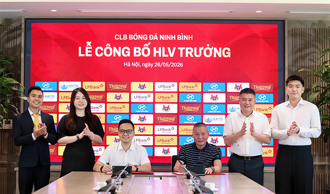 Ninh Bình ký 3 năm với HLV Chu Đình Nghiêm, đặt tham vọng vươn tầm châu Á
