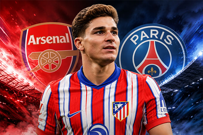 PSG đại chiến Arsenal vì Julian Alvarez