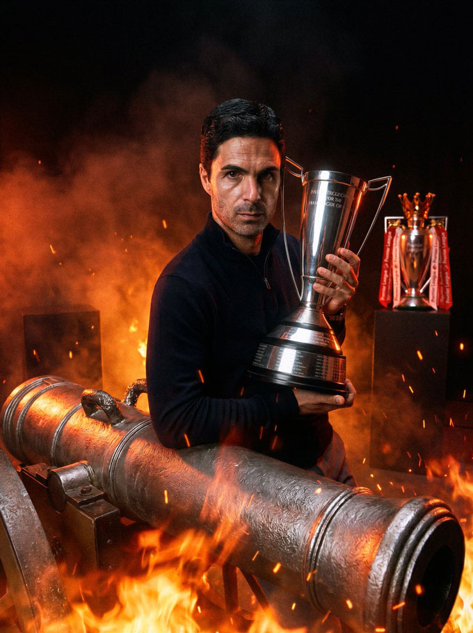 Mikel Arteta giành giải HLV xuất sắc nhất mùa tại Premier League 2025/26