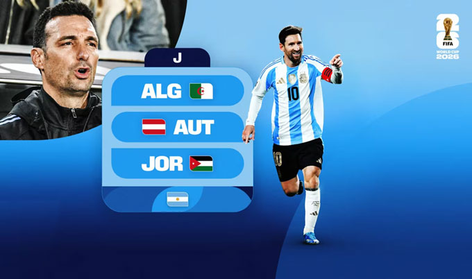 Argentina công bố danh sách 26 cầu thủ dự World Cup 2026: Sao Real vắng mặt