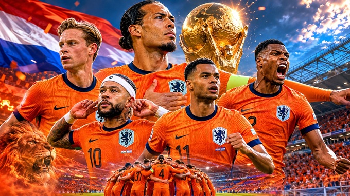 ‘Ngũ hổ tướng’ sẽ giúp Hà Lan phá lời nguyền World Cup?