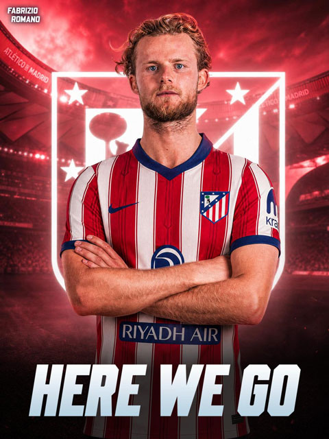 Atletico Madrid đạt thỏa thuận chiêu mộ Morten Hjulmand giá 40 triệu euro
