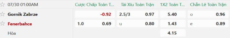 Nhận định, Soi kèo Gornik Zabrze vs Fenerbahce 1h00 ngày 30/7: Nối dài mạch chiến thắng - Ảnh 2