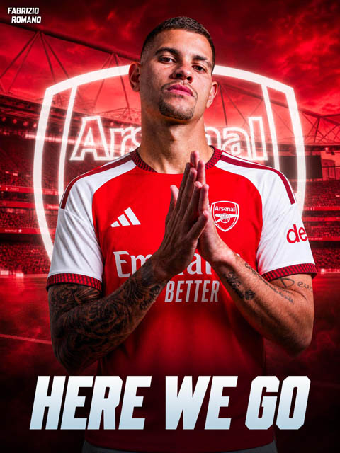 Bruno Guimaraes gia nhập Arsenal với giá 75 triệu bảng