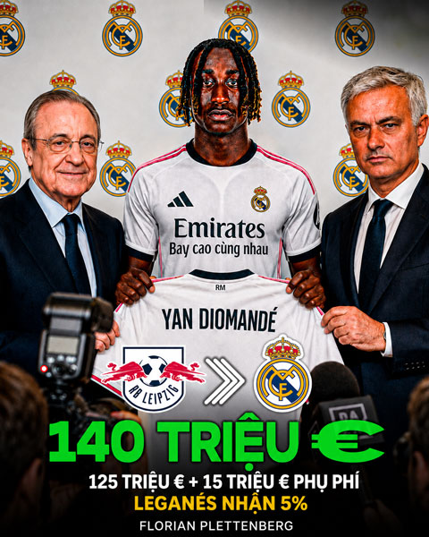 Real phá két vì Yan Diomande: Canh bạc 140 triệu euro có thể thành công?