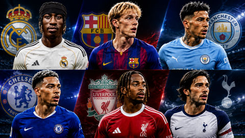 Đội hình tân binh đắt nhất hè 2026: Barca và Real sát cánh cùng Premier League