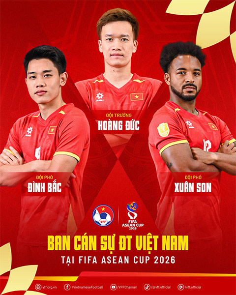 Hoàng Đức đội trưởng, Đình Bắc lên chức đội phó ĐT Việt Nam