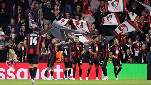 Bournemouth viết lịch sử tại đấu trường châu Âu