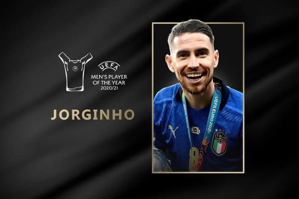 JORGINHO LÀ CẦU THỦ XUẤT SẮC NHẤT CHÂU ÂU 2020/21 CỦA UEFA